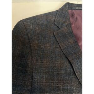 Daniel Cremieux Plaid‎ Suit Jacket Sports Coat Mens 42R Canada Blazer